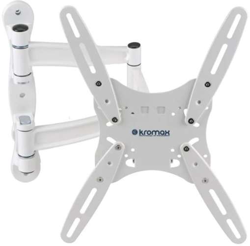 Кронштейн для телевизора Kromax TECHNO-5, 15-55", настенный, поворот и наклон,  белый [20113]
